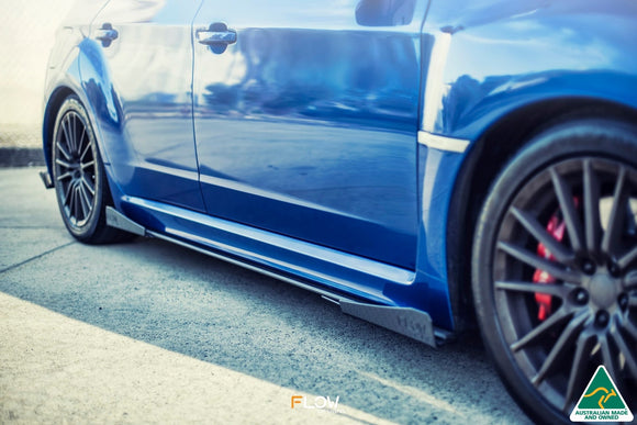 FLOW Designs  Impreza WRX / STI G3 Hatch (FL) Side Skirt Splitters (Pair) - MODE Auto Concepts