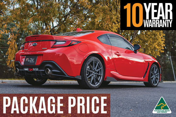 FLOW Designs  ZD8 BRZ Full Lip Splitter Set (TEXTURED BLACK) - MODE Auto Concepts