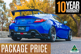 FLOW Designs  ZD8 BRZ STI Full Lip Splitter Set (TEXTURED BLACK) - MODE Auto Concepts