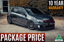 FLOW Designs  MK6 Golf GTI Full Lip Splitter Set - MODE Auto Concepts