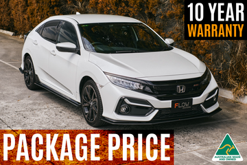 FLOW Designs  FK4/FK7 Civic RS Hatch FL Full Lip Splitter Set - MODE Auto Concepts