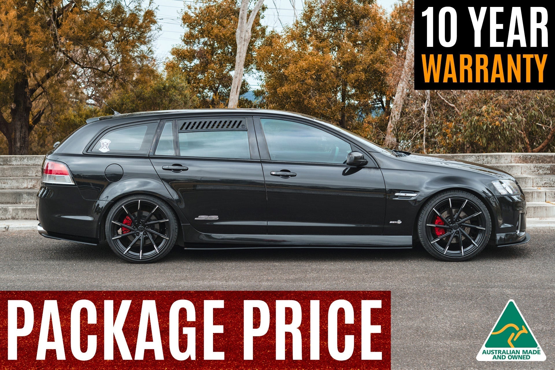 FLOW Designs  VE Commodore S1 Wagon Full Lip Splitter Set - MODE Auto Concepts