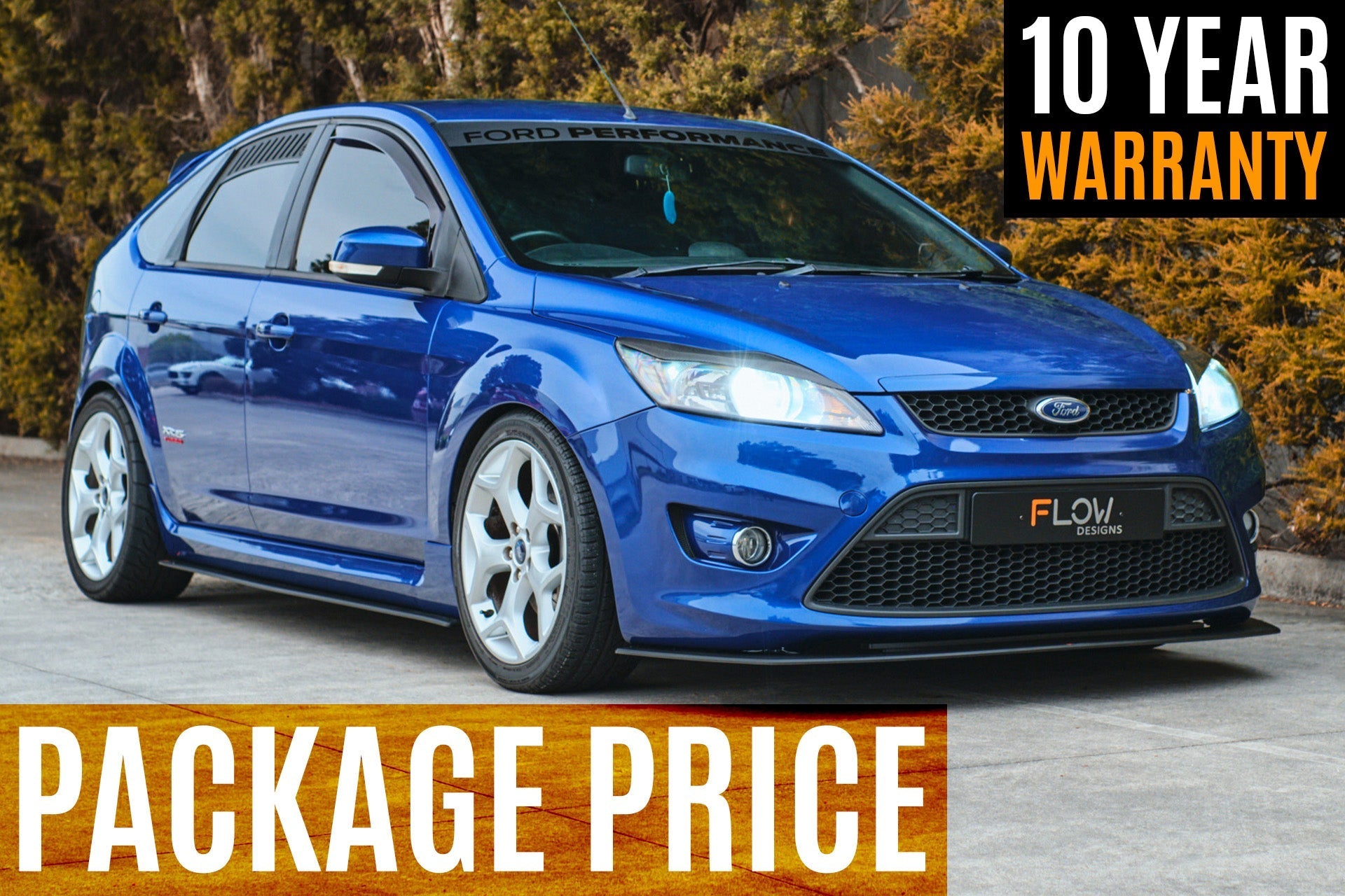 FLOW Designs  XR5 Focus Turbo V3 Full Lip Splitter Set - MODE Auto Concepts