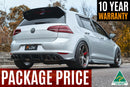 FLOW Designs  MK7 Golf R (USDM) Full Lip Splitter Set - MODE Auto Concepts