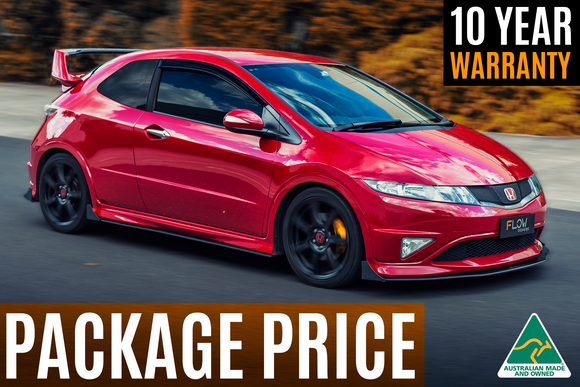 FLOW Designs  FN2 Civic Type R Full Lip Splitter Set - MODE Auto Concepts