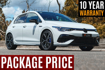 FLOW Designs  MK8 Golf R Full Lip Splitter Set - MODE Auto Concepts