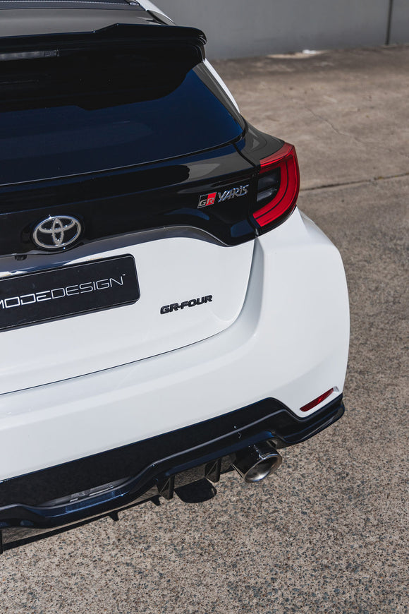 MODE Design Catback Exhaust System Valved inc. Front Pipe w. Stainless Tips for Toyota GR Yaris (Gen 1) 1.6 G16E - XP210 GZEA14 (2020-2024)