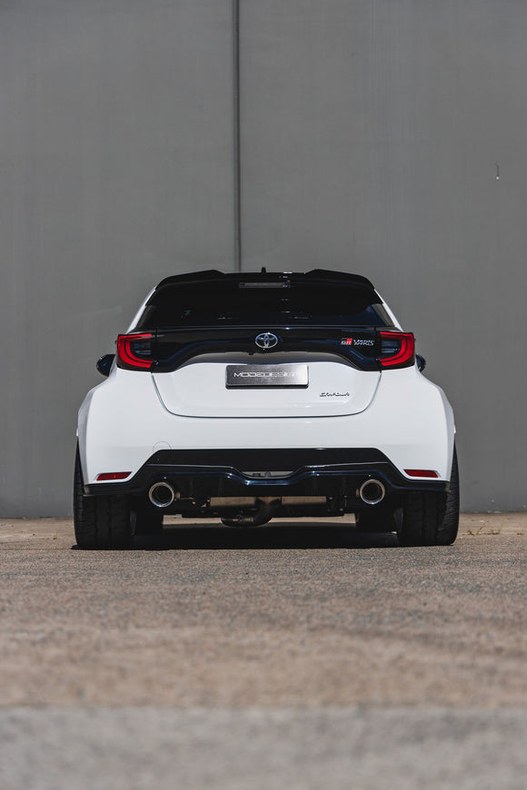 MODE Design Catback Exhaust System Valved inc. Front Pipe w. Stainless Tips for Toyota GR Yaris (Gen 1) 1.6 G16E - XP210 GZEA14 (2020-2024)