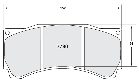 PFC Brake Pad Set P7767.01.17.44 - AP 4 pot 17mm PFC01