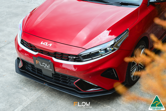 FLOW Designs  Cerato GT Facelift Front Lip Splitter & Mounting Brace - MODE Auto Concepts