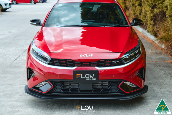 FLOW Designs  Cerato GT Facelift Front Lip Splitter & Mounting Brace - MODE Auto Concepts