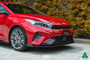 FLOW Designs  Cerato GT Facelift Front Lip Splitter & Mounting Brace - MODE Auto Concepts
