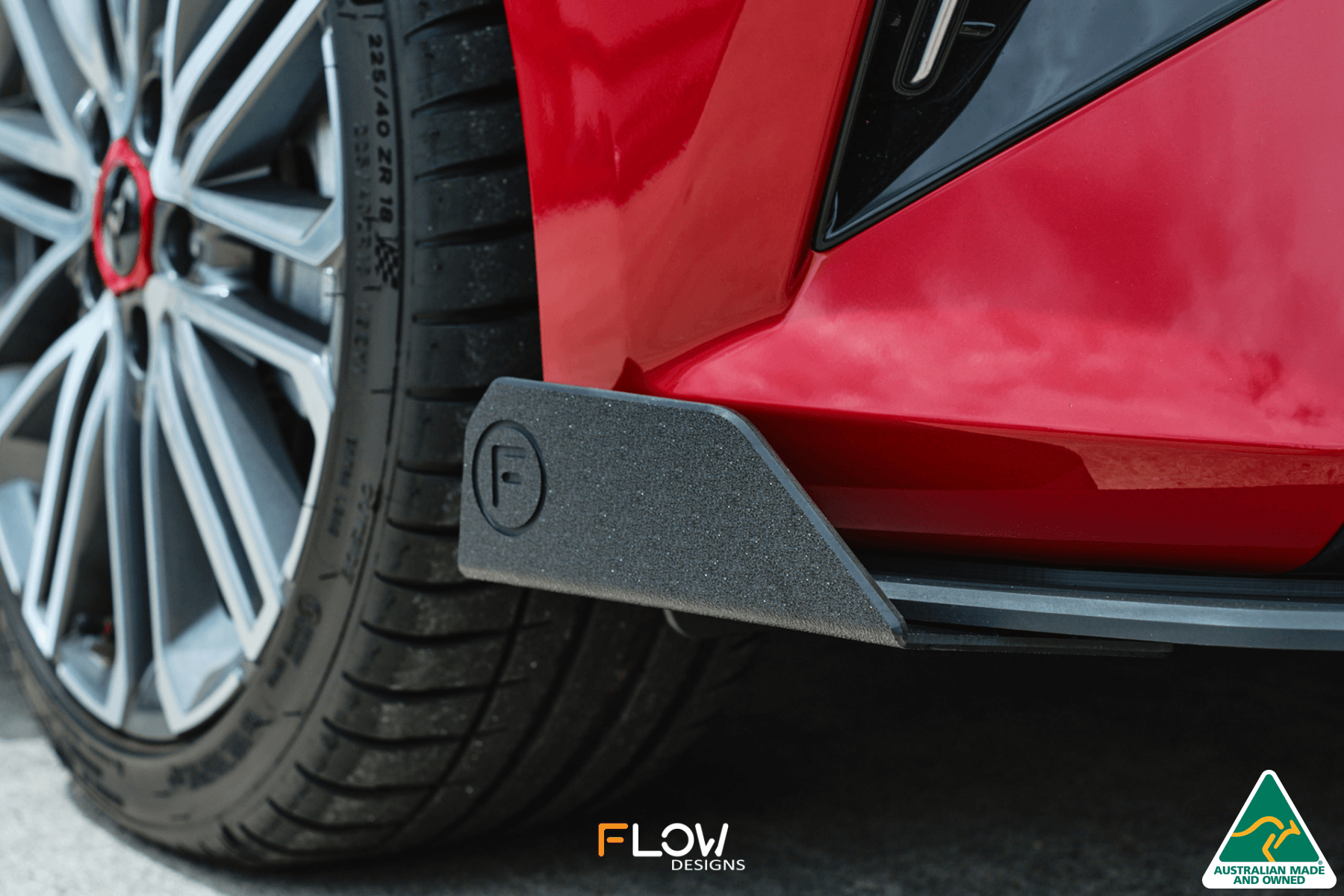 FLOW Designs  Cerato GT Facelift Front Lip Splitter Winglets (Pair) - MODE Auto Concepts