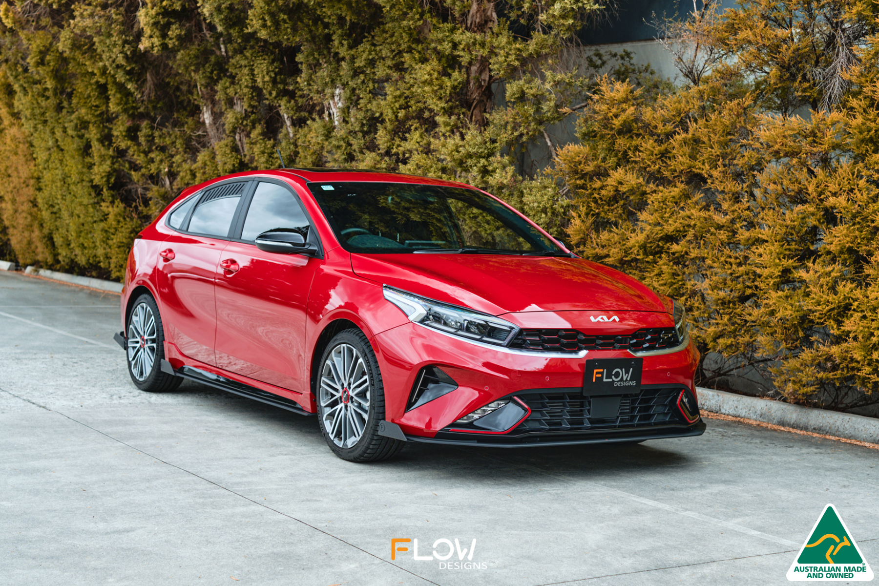 FLOW Designs  Cerato GT Facelift Front Lip Splitter Winglets (Pair) - MODE Auto Concepts