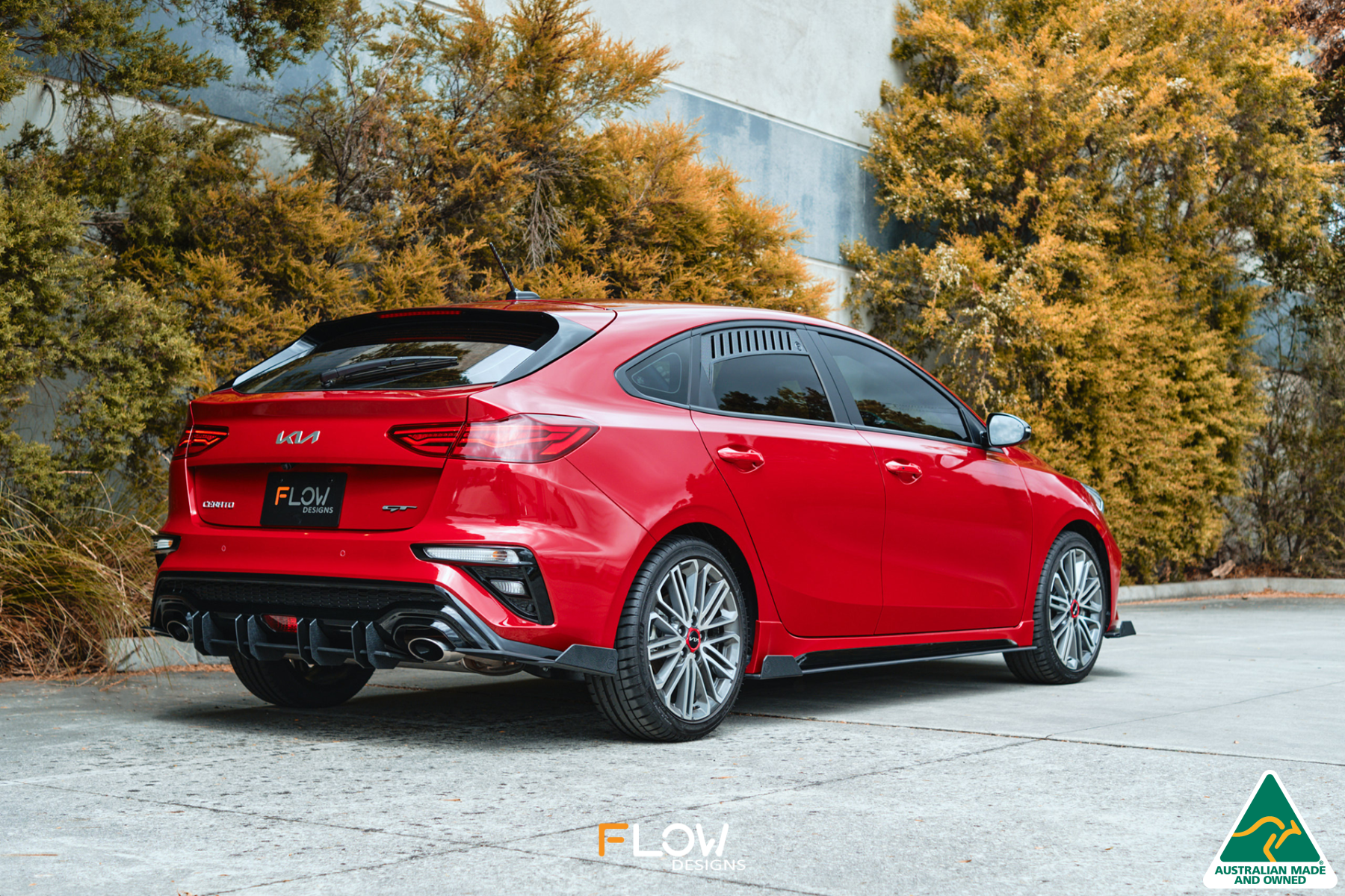 FLOW Designs  Cerato GT Hatch Facelift Rear Spat Winglets (Pair) - MODE Auto Concepts
