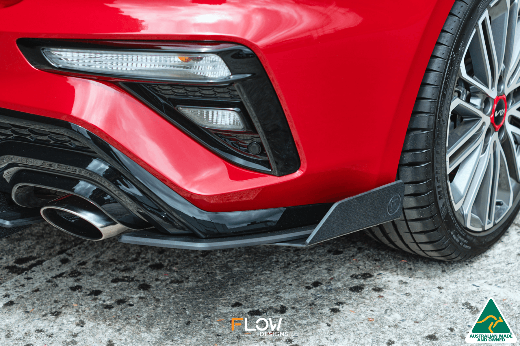 FLOW Designs  Cerato GT Hatch Facelift Rear Spat Winglets (Pair) - MODE Auto Concepts