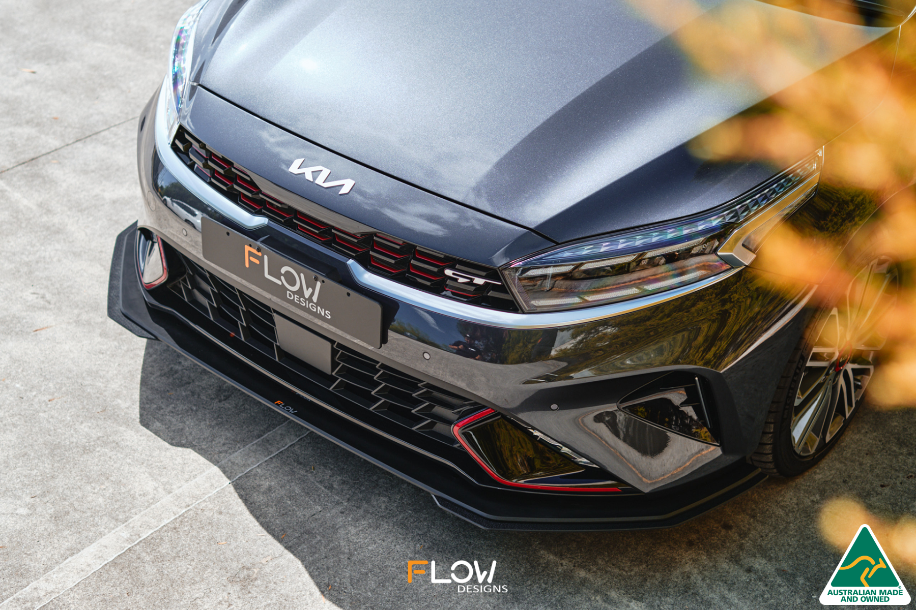 FLOW Designs  Cerato GT FL Front Lip Splitter Extensions (Pair) - MODE Auto Concepts