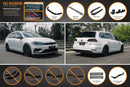 FLOW Designs  MK7.5 Golf R Wagon Full Lip Splitter Set - MODE Auto Concepts