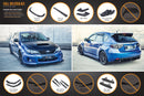 FLOW Designs  Impreza WRX / STI G3 Hatch (FL) Full Lip Splitter Set - MODE Auto Concepts