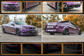 FLOW Designs  VF Commodore S1 Ute Full Lip Splitter Set - MODE Auto Concepts