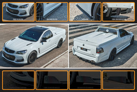 FLOW Designs  VF Commodore S2 Ute Full Lip Splitter Set - MODE Auto Concepts