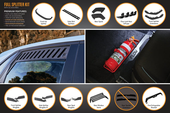 FLOW Designs  i30N Hatch PD FL 2021 Full Lip Splitter Set - MODE Auto Concepts