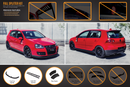 FLOW Designs  MK5 Golf GTI Full Lip Splitter Set - MODE Auto Concepts
