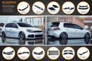 FLOW Designs  MK6 Golf R Full Lip Splitter Set WITHOUT Accessories - MODE Auto Concepts