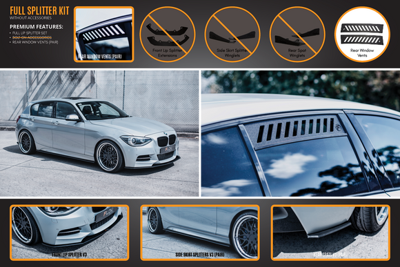 FLOW Designs  F20 Pre LCI M135 Full Lip Splitter Set - MODE Auto Concepts