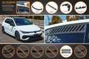 FLOW Designs  MK8 Golf R Full Lip Splitter Set - MODE Auto Concepts
