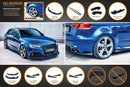 FLOW Designs  RS3 8V Sportback (Pre-Facelift) Full Lip Splitter Set - MODE Auto Concepts