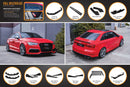 FLOW Designs  S3 8V Sedan Pre-Facelift V3 Full Lip Splitter Set - MODE Auto Concepts