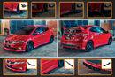 FLOW Designs  FN2 Civic Type R Full Lip Splitter Set - MODE Auto Concepts