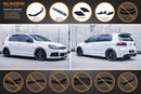FLOW Designs  MK6 Golf R Full Lip Splitter Set WITHOUT Accessories - MODE Auto Concepts