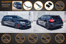 FLOW Designs  A45 AMG W176 (PFL) Full Lip Splitter Set - MODE Auto Concepts