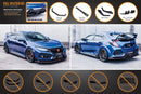 FLOW Designs  FK8 Civic Type R Full Lip Splitter Set - MODE Auto Concepts