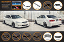 FLOW Designs  Honda Accord Euro FACELIFT CL7/CL9 Full Lip Splitter Set - MODE Auto Concepts
