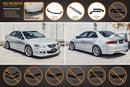 Honda Accord Euro PRE-FACELIFT CL7/CL9 Full Lip Splitter Set - MODE Auto Concepts