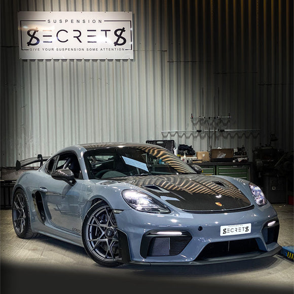 Suspension Secrets Camber Caster Plate Top Mounts - Porsche 718 GT4 RS - MODE Auto Concepts