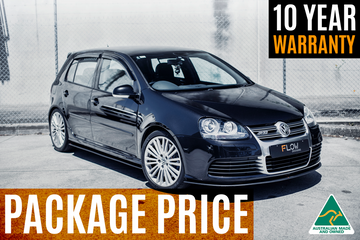 FLOW Designs  MK5 Golf R32 Full Lip Splitter Set - MODE Auto Concepts