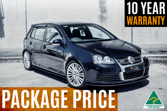 FLOW Designs  MK5 Golf R32 Full Lip Splitter Set - MODE Auto Concepts