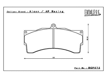 Endless Brake Pad Set RCP072 PC35 30mm - 0