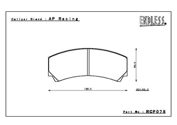 Endless Brake Pad Set RCP078 MX72 - 0