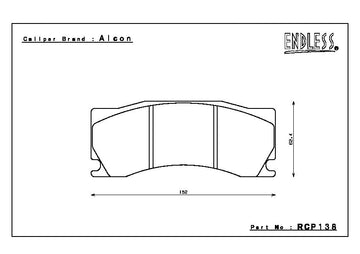 Endless Brake Pad Set RCP138 MP - 0