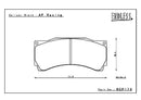 Endless Brake Pad Set RCP173 ME20 18mm-2