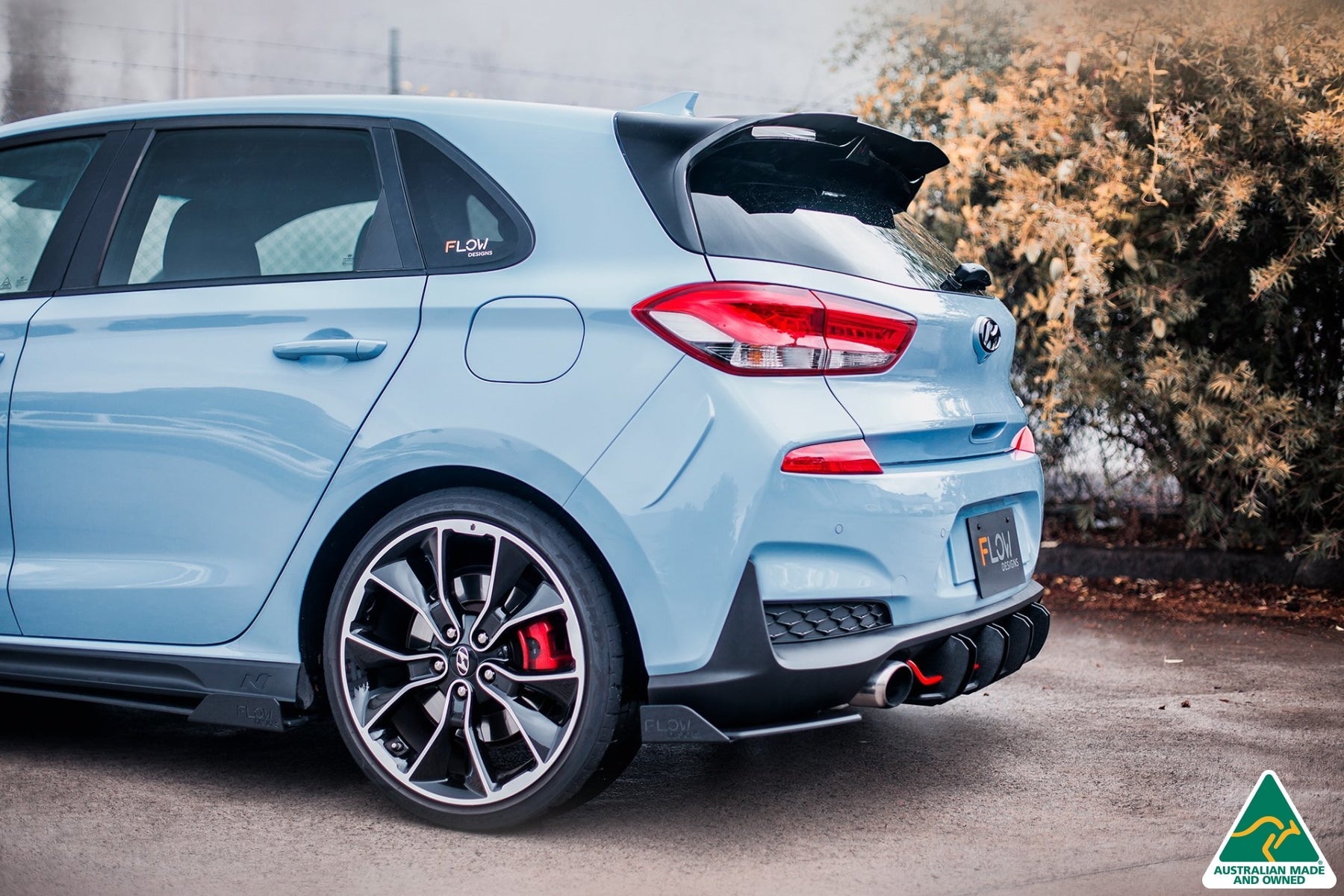 FLOW Designs  i30N Hatch PD Rear Spoiler Extension - MODE Auto Concepts