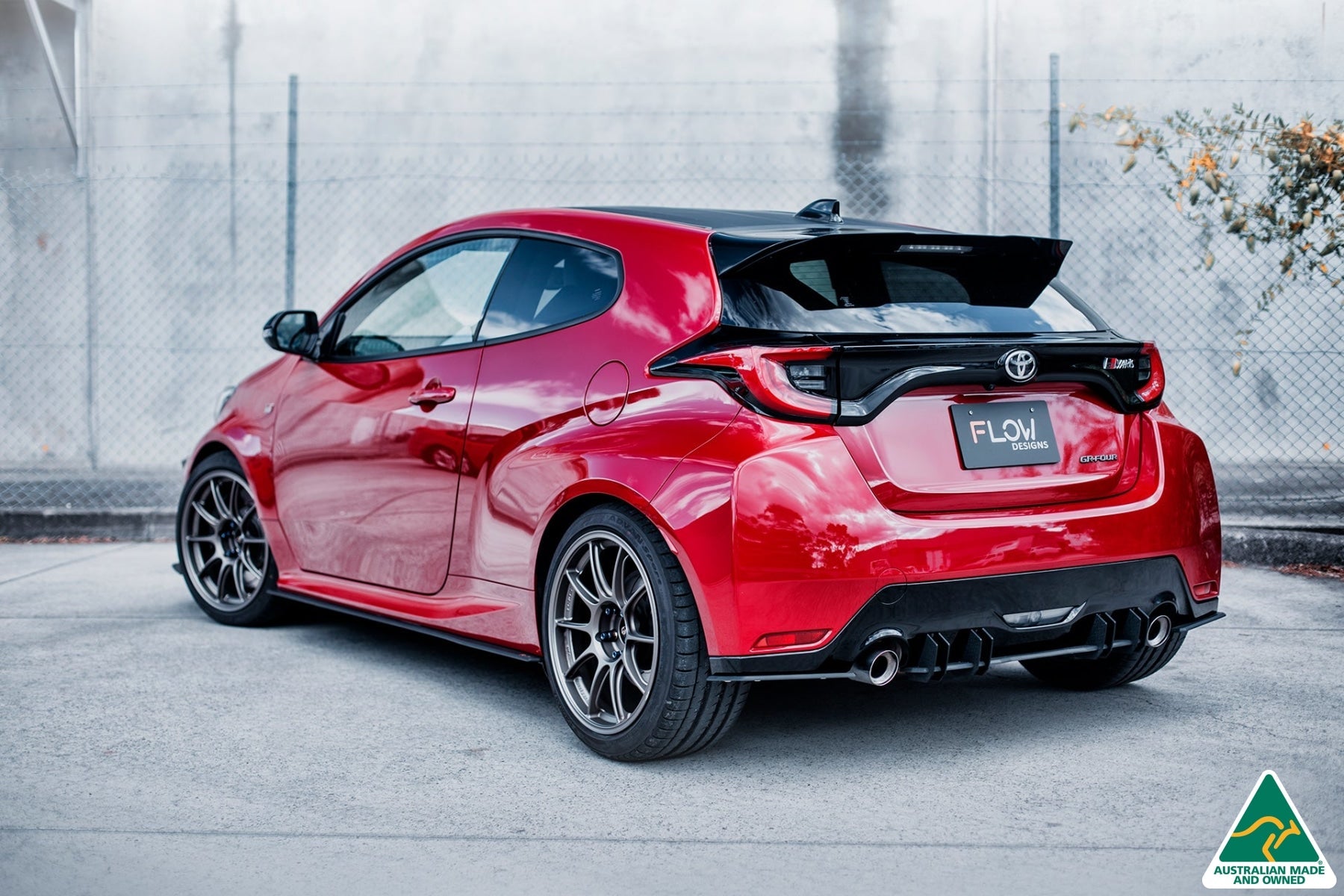 FLOW Designs  Yaris GR Rear Spoiler Extensions - MODE Auto Concepts