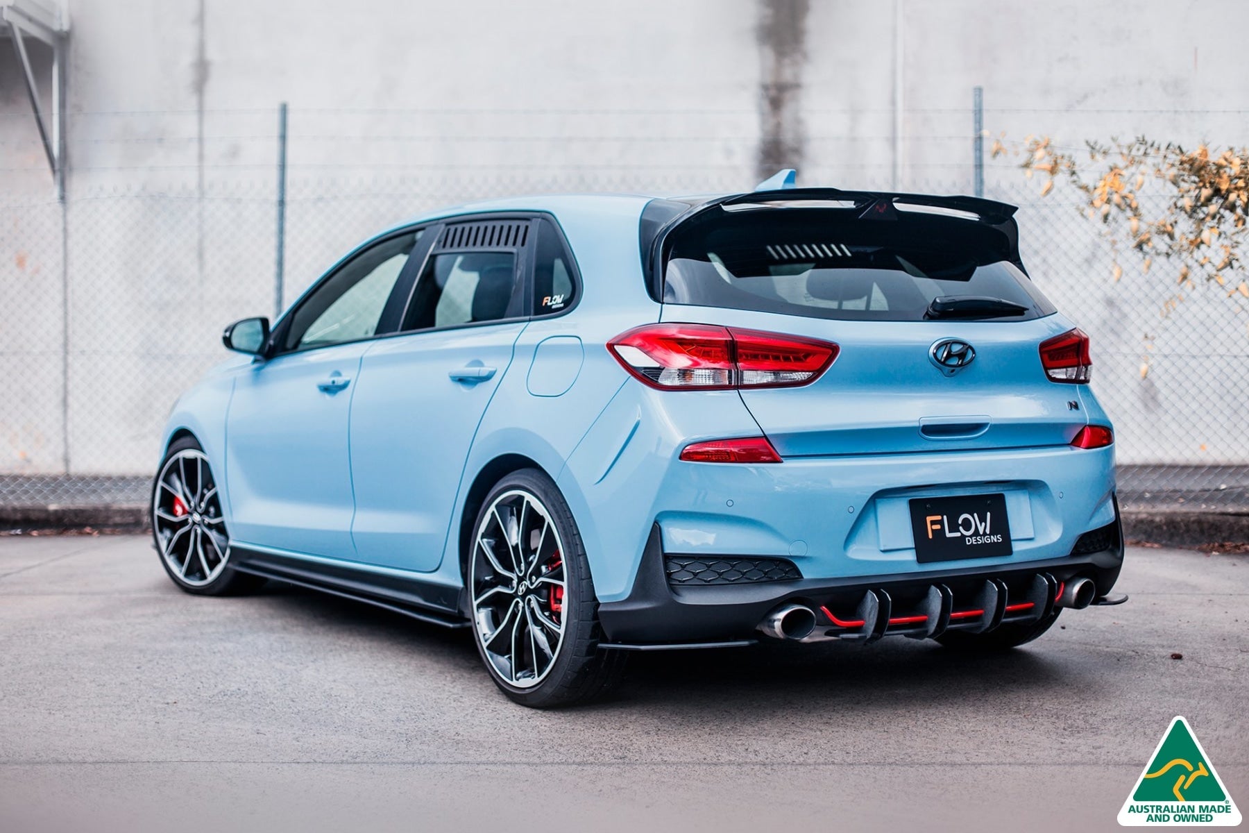 FLOW Designs  i30N Hatch PD Rear Spoiler Extension - MODE Auto Concepts
