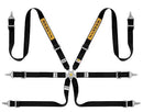 Sabelt 6-Point Steel Harness – 2" Shoulder / Lap Belts (Pull-Up) (Black)-2