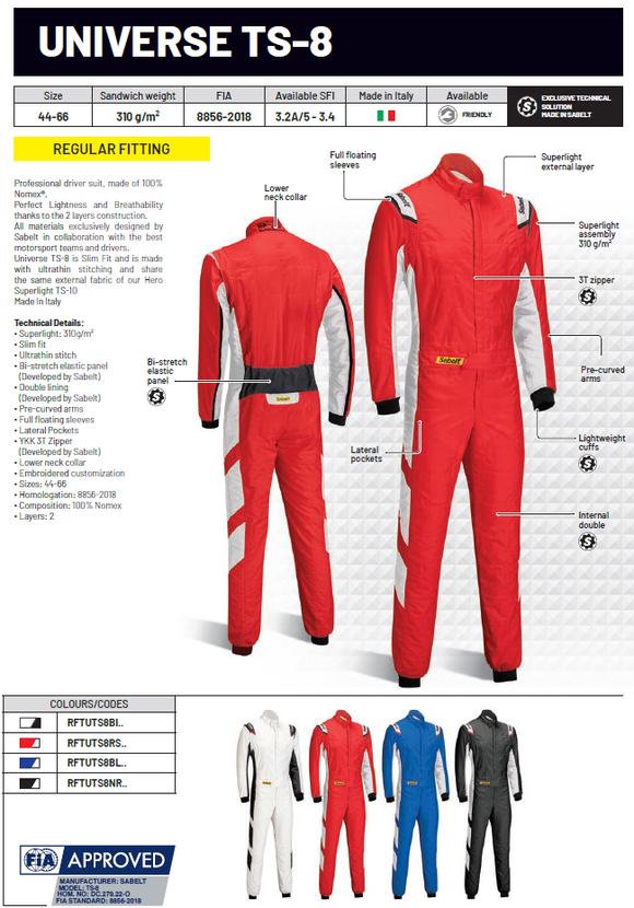 Sabelt Custom Race Suits
